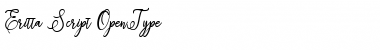 Eritta Slant Bold Font