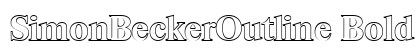 SimonBeckerOutline Bold preview