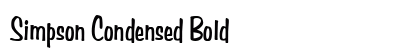 Simpson Condensed Bold preview