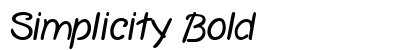 Simplicity Bold preview