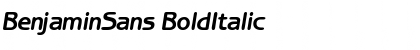 BenjaminSans BoldItalic Font