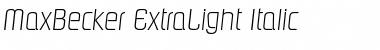 Download MaxBecker-ExtraLight Font