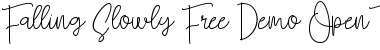 Download Falling Slowly Free Demo Font