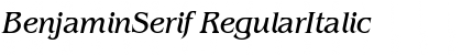 BenjaminSerif Font