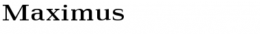 Maximus Regular Font Maximus Regular Font