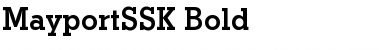 MayportSSK Bold Font