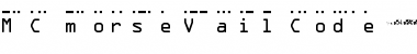 MC morse_Vail_Code_1837 S Regular Font