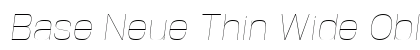 Base Neue Thin Wide Obl Italic preview