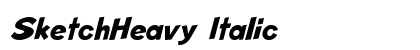 SketchHeavy Italic preview