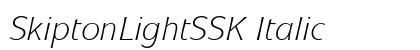 SkiptonLightSSK Italic preview