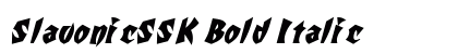 SlavonicSSK Bold Italic Preview