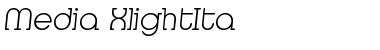 Media-XlightIta Regular Font