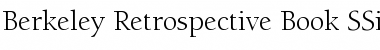 Berkeley Retrospective Book SSi Book Font