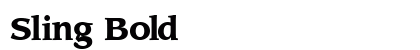 Sling Bold preview