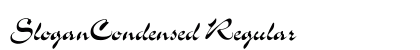 SloganCondensed Regular preview