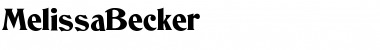 MelissaBecker Regular Font