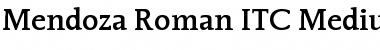 Mendoza Roman ITC Roman Medium Font
