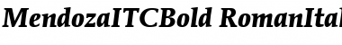 MendozaITCBold RomanItalic Font