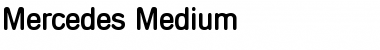 Mercedes-Medium Regular Font