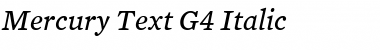 Mercury Text G4 Italic Font