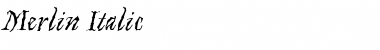 Merlin Italic Font