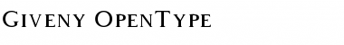 Giveny Free Regular Font