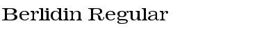 Berlidin Regular Font