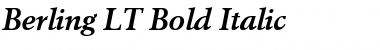 Berling LT Roman Bold Italic Font