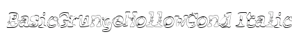 BasicGrungeHollowCond Italic preview