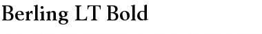 Berling LT Roman Bold Font