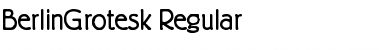 BerlinGrotesk Regular Font