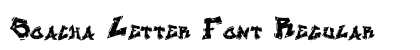Soacha Letter Font Regular preview