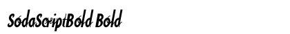 SodaScriptBold Bold preview