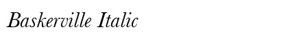 Baskerville Italic Preview