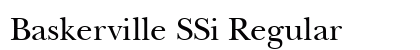 Baskerville SSi Regular preview