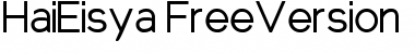 Hai Eisya Free Version Font