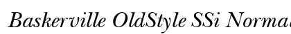 Baskerville OldStyle SSi Normal preview