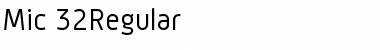 Mic 32Regular Font