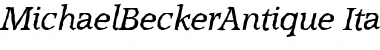 Download MichaelBeckerAntique Font