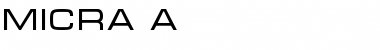 MICRA A Font