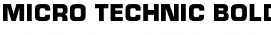 Micro Technic Bold Font
