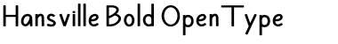 Download Hansville Font