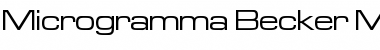 Download Microgramma Becker Med Extd Font