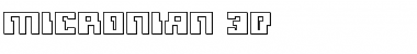 Micronian 3D Regular Font