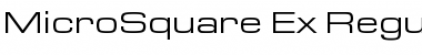MicroSquare-Ex Regular Font
