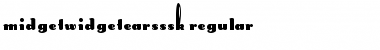 MidgetWidgetEarsSSK Regular Font