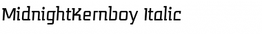 MidnightKernboy Italic Font