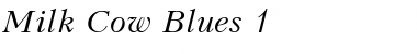 Download Milk Cow Blues 1 Font