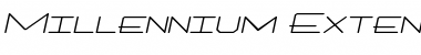Millennium-Extended Italic Font Millennium-Extended Italic Font