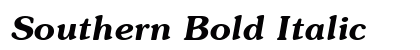 Southern Bold Italic Preview